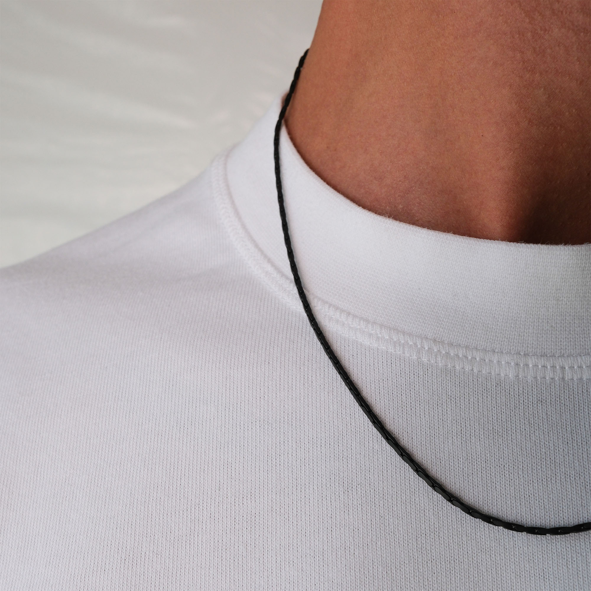 K12 - BLACK WIRE CHAIN - 1.4MM