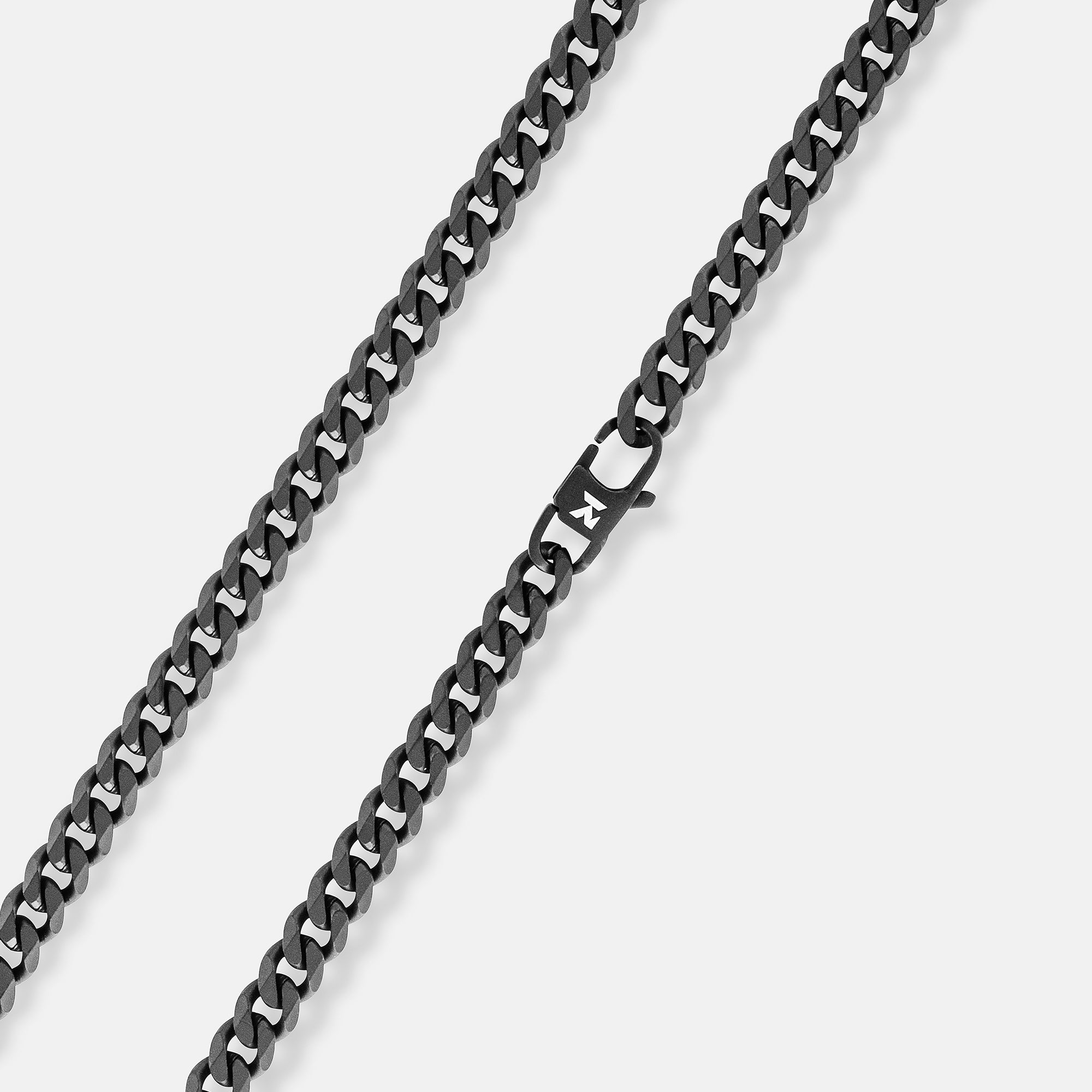 K12 - BLACK CUBAN CHAIN - 6MM