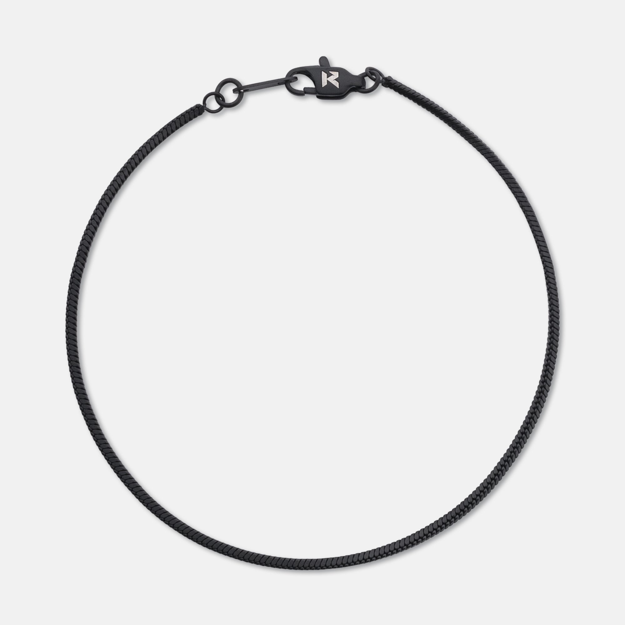 K12 - Black Square Bracelet - 1.4MM