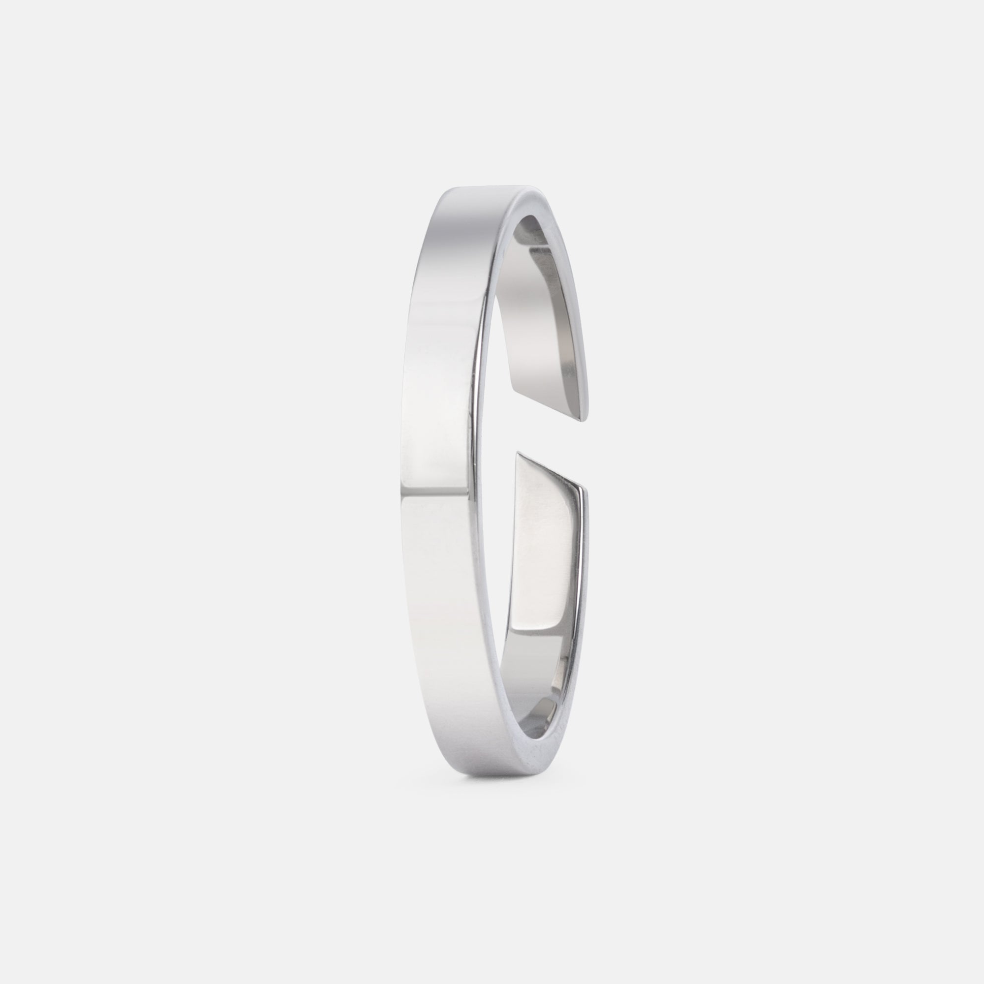 K12 - Silver Adjustable Ring - 3MM