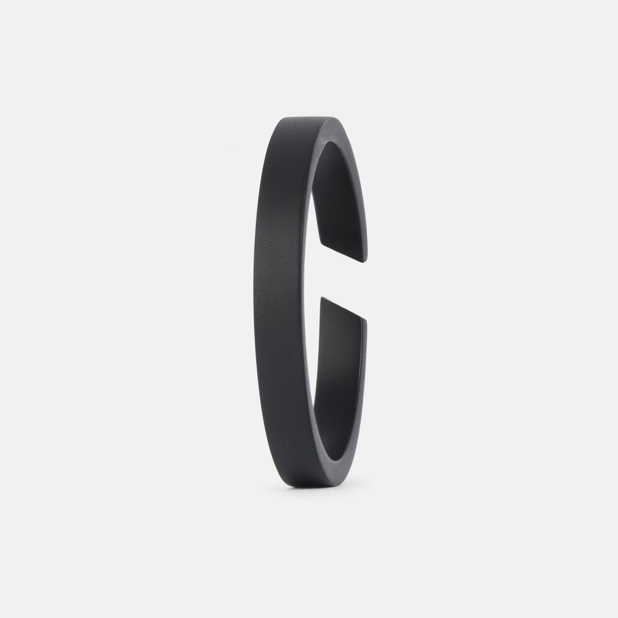 K12 - Black Adjustable Ring - 3MM