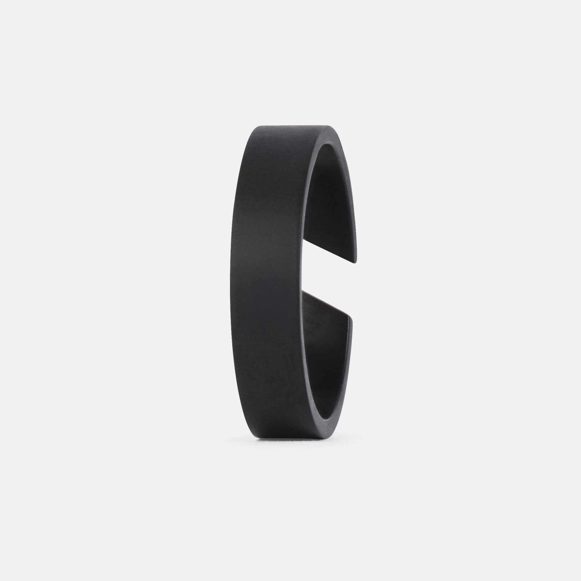K12 - Black Adjustable Ring - 5MM