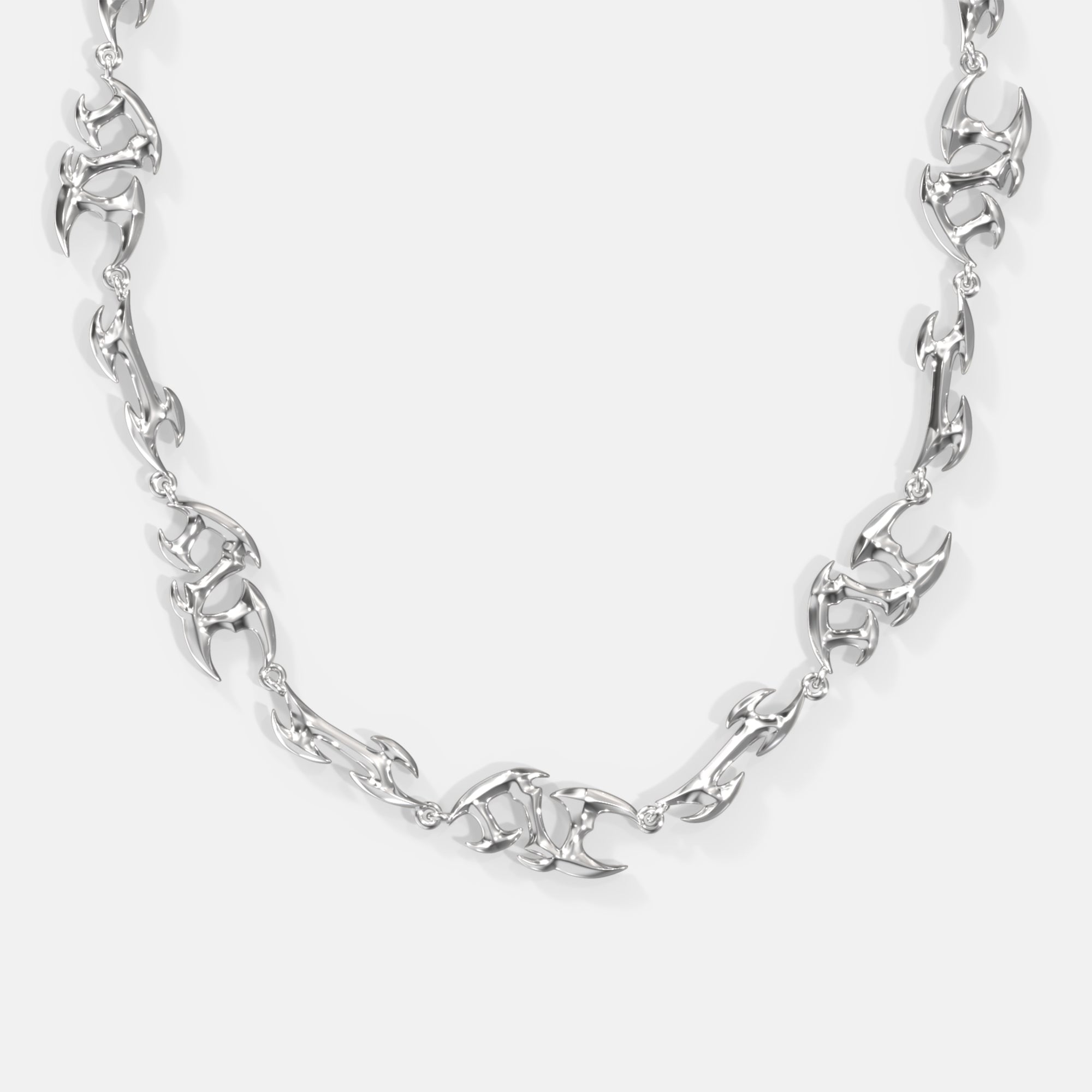 K12 - SILVER NEO TRIBAL CHAIN - 9MM