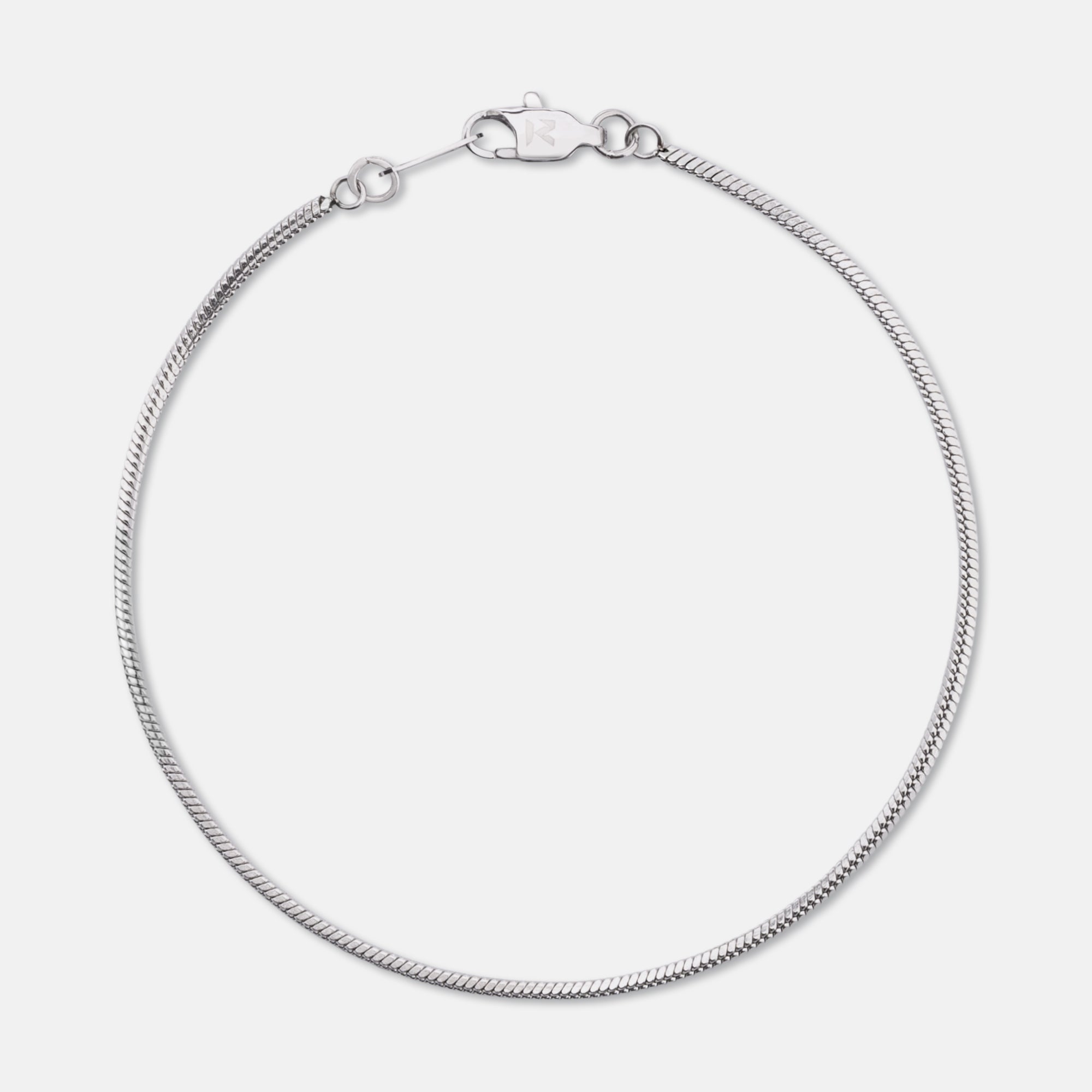 K12 - Silver Square Bracelet - 1.4MM