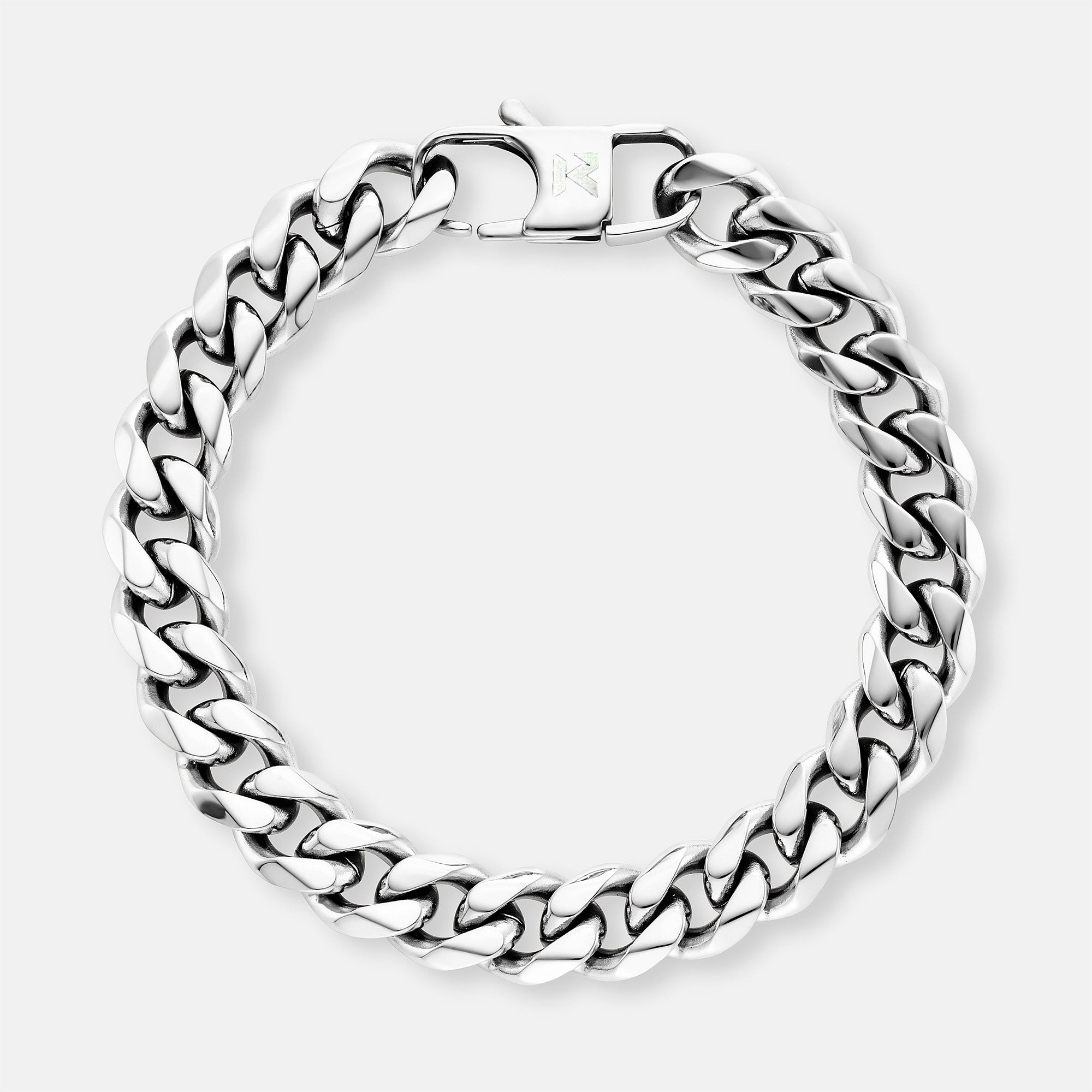 K12 - SILVER CUBAN BRACELET - 10.5MM