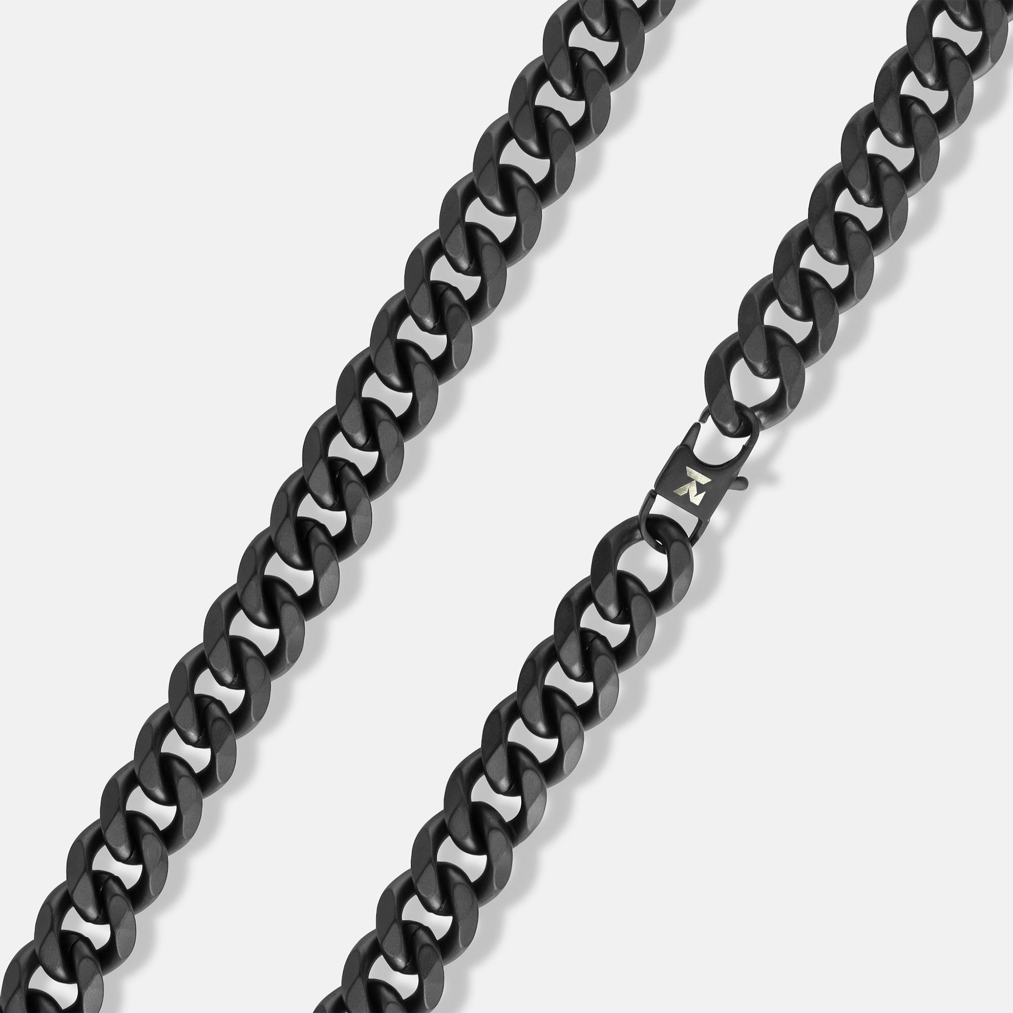 K12 - BLACK CUBAN CHAIN ​​- 15MM