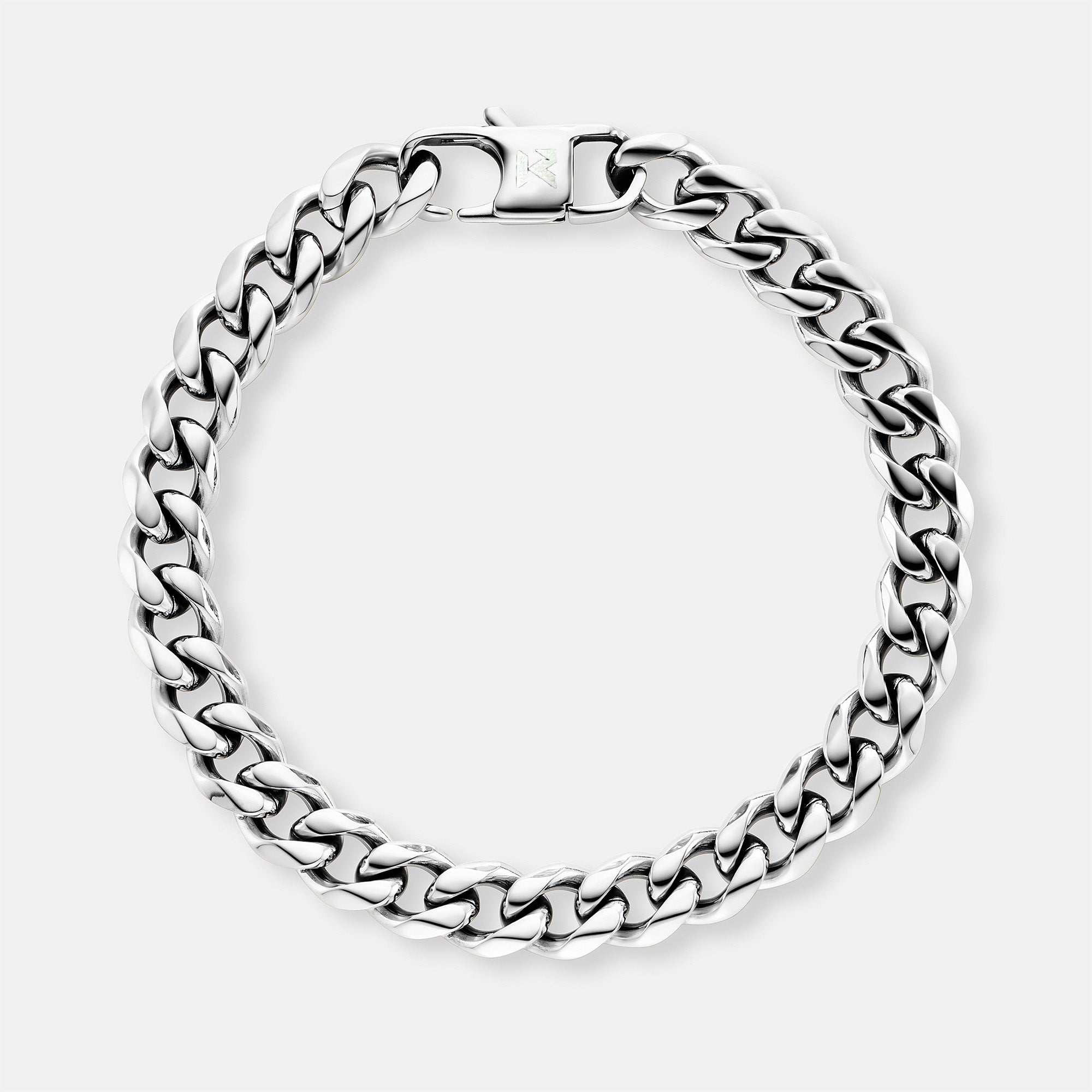 K12 - BRACELET CUBAIN EN ARGENT - 8MM