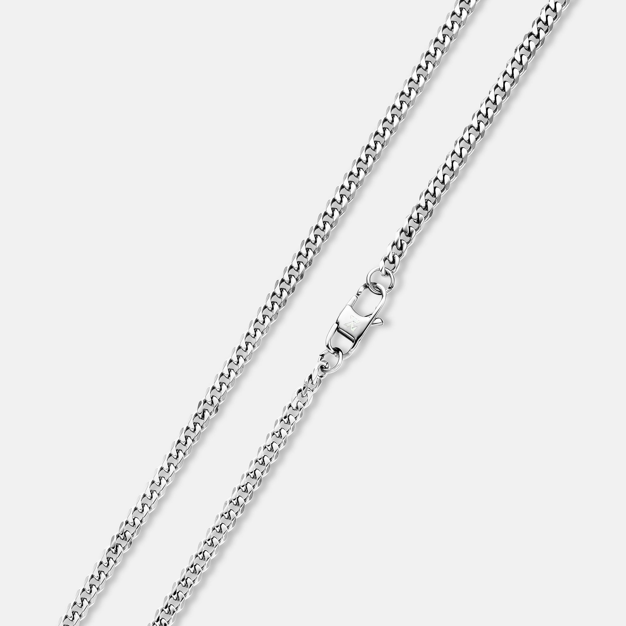 K12 - SILVER CUBAN CHAIN ​​- 4MM