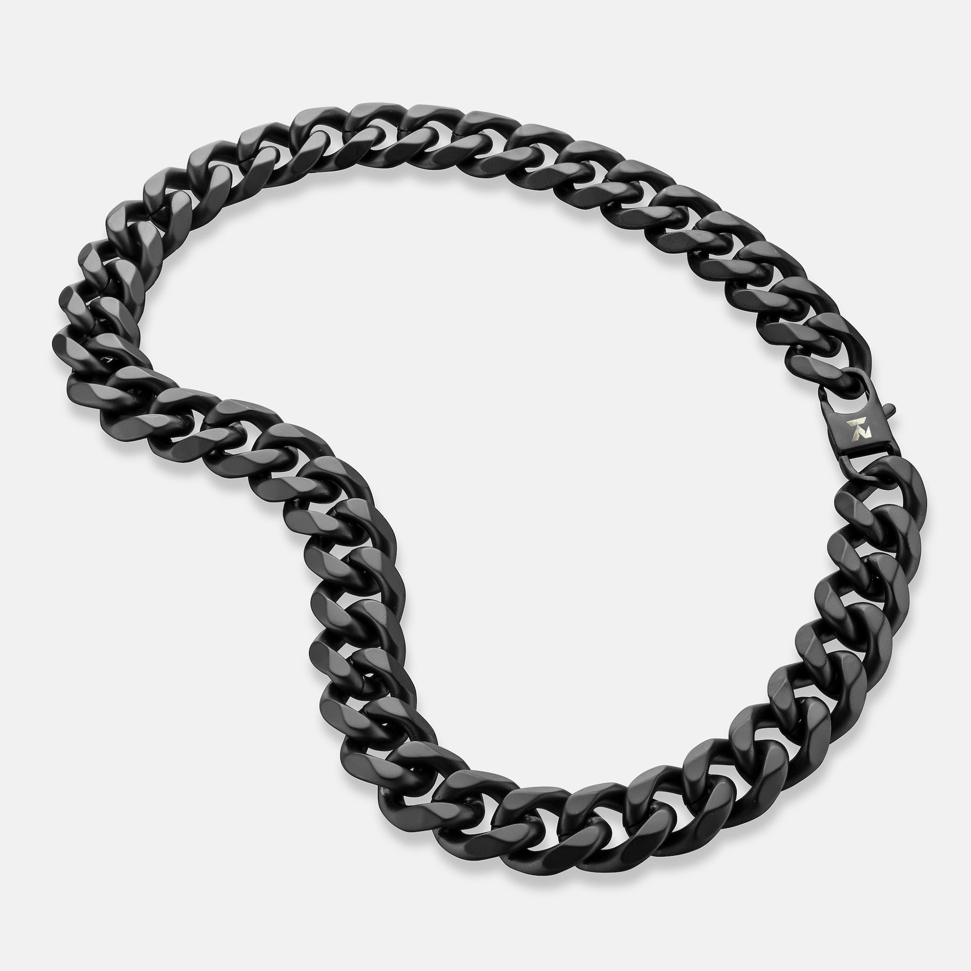 K12 - BLACK CUBAN CHAIN ​​- 15MM