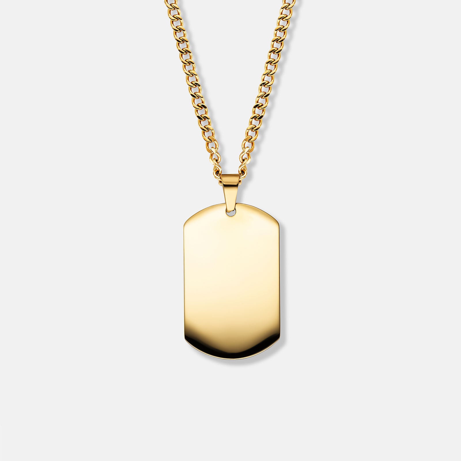 K12 - GOLD STEEL DOGTAG CHAIN